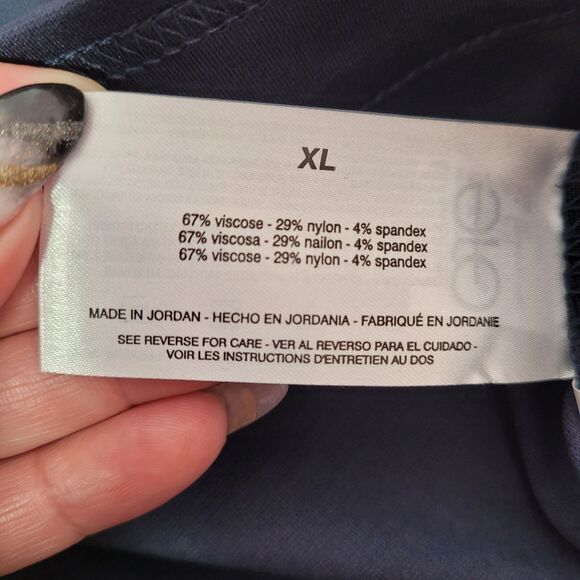 Gloria Vanderbilt Women's Navy Cropped Ponte Pants With Tummy Control Panel XL - Picture 8 of 14